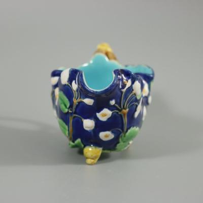 Minton Majolica Cream Jug with Snail Handle