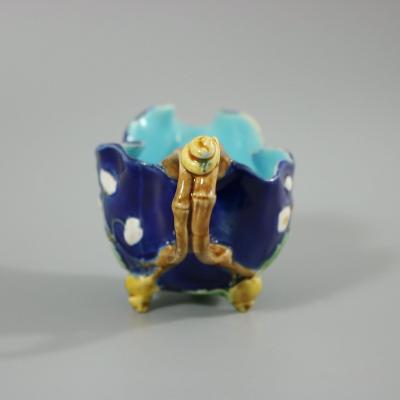 Minton Majolica Cream Jug with Snail Handle