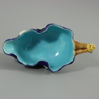 Minton Majolica Cream Jug with Snail Handle