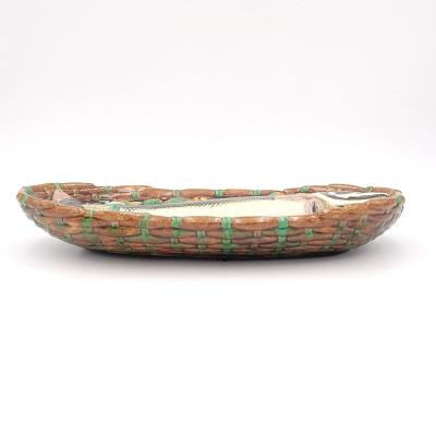 Minton Majolica Fish in Tray England circa 1870