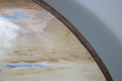 Minton Majolica Landscape Scene Wall Plate by Edouard Rischgitz