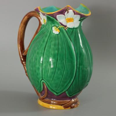 Minton Majolica Lily Jug Pitcher