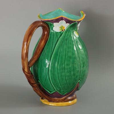 Minton Majolica Lily Jug Pitcher