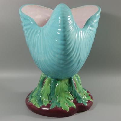 Minton Majolica Nautilus Shell Flower Pot