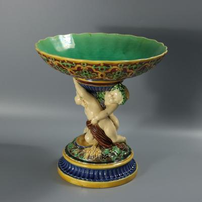 Minton Majolica Putti Comport