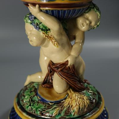 Minton Majolica Putti Comport