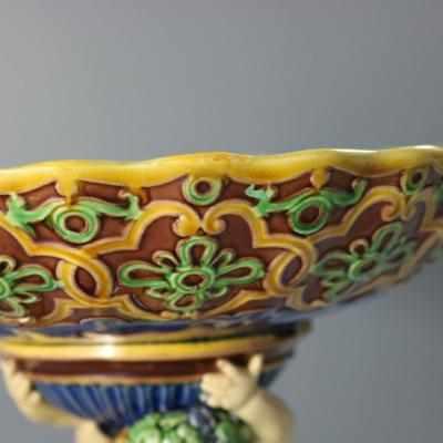 Minton Majolica Putti Comport