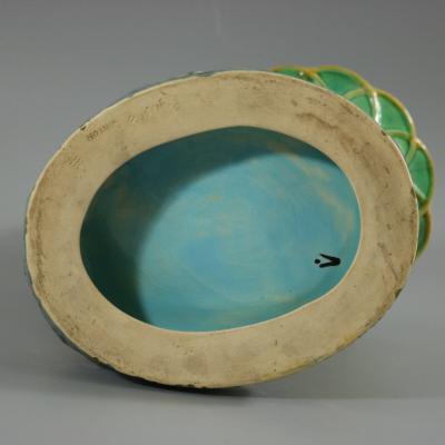 Minton Majolica Putti with Basket Vase