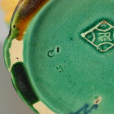 Minton Majolica Wheat And Leaves Jug Pitcher