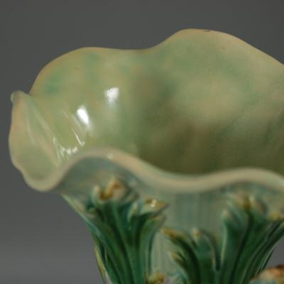 Mintons Majolica Putti Flower Holder Vase