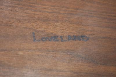 Mira Nakashima Mira Nakashima Conoid Slab Cocktail Table in Black Walnut and Rosewood Signed