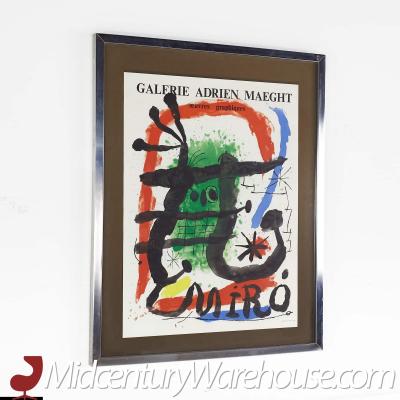 Miro Alcohol de Menthe Mid Century Galerie Adrien Maeght Art Poster