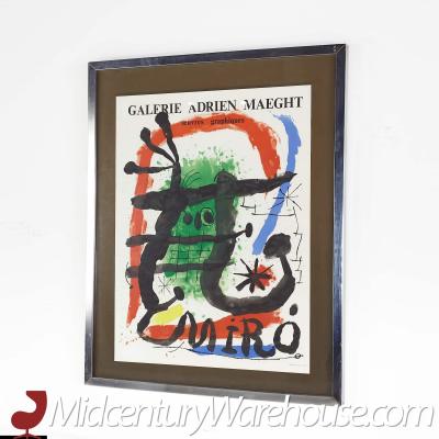 Miro Alcohol de Menthe Mid Century Galerie Adrien Maeght Art Poster
