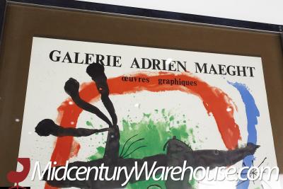 Miro Alcohol de Menthe Mid Century Galerie Adrien Maeght Art Poster