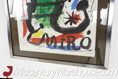 Miro Alcohol de Menthe Mid Century Galerie Adrien Maeght Art Poster