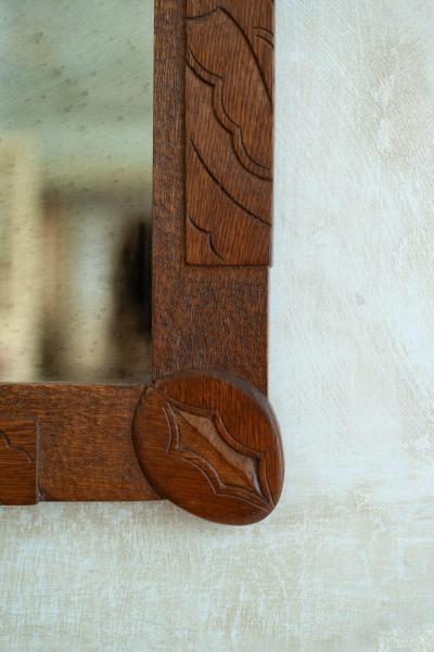 Mirror With Wooden Frame Early 1900s