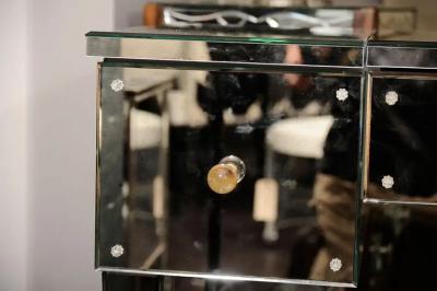 Mirrored Flip Top Vanity Desk