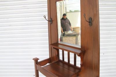 Mission Hall Tree with Drawer