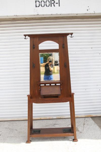 Mission Hall Tree with Drawer