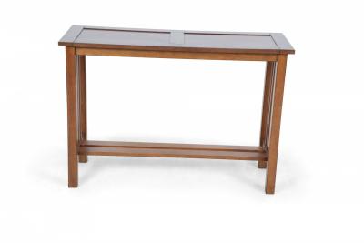 Mission Style Console Hall Table With Lower Shelf