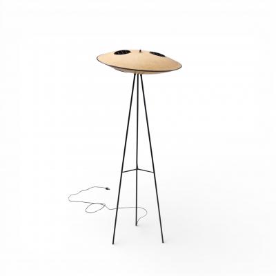 Mitchell Bobrick Mitchell Bobrick for Controlight Enameled Steel and Fiberglass Floor Lamp