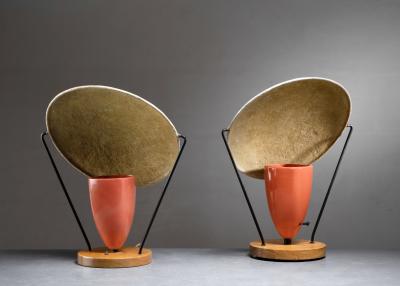 Mitchell Bobrick Pair of Mitchell Bobrick table lamp