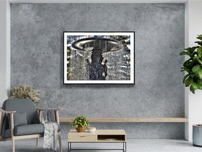 Mitchell Funk Bethesda Fountain Dancing Waters in Central Park Monochromatic Color