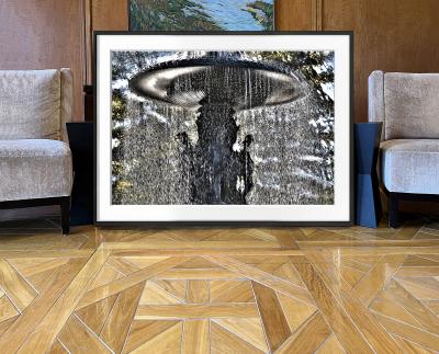 Mitchell Funk Bethesda Fountain Dancing Waters in Central Park Monochromatic Color