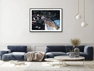 Mitchell Funk Birds Eye View New York City Street Art with Pigeon Connoisseur
