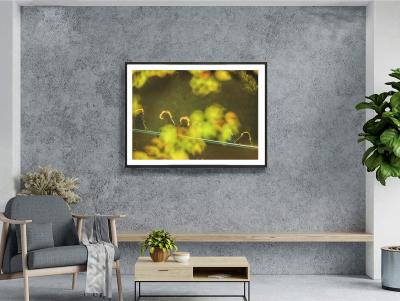 Mitchell Funk Central Park Bow Bridge with Silhouetted Figures Post Impressionist Golden Light