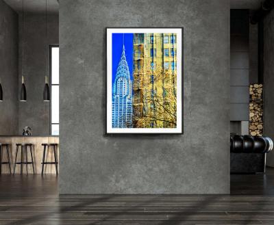 Mitchell Funk Chrysler Building Art Deco in Minimalist Composition