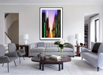 Mitchell Funk Chrysler Building Blue Zoom New York Skyline Abstract Photography