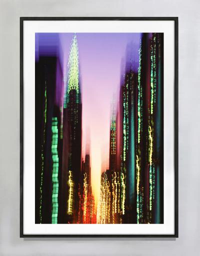 Mitchell Funk Chrysler Building Blue Zoom New York Skyline Abstract Photography