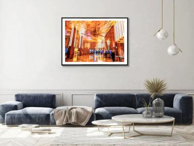 Mitchell Funk Chrysler Building Interior Art Deco in Glorious Golden Orange