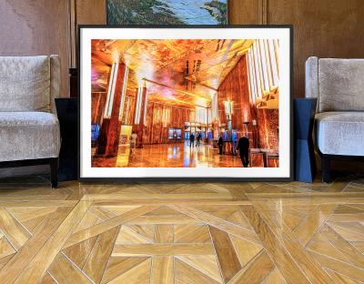 Mitchell Funk Chrysler Building Interior Art Deco in Glorious Golden Orange