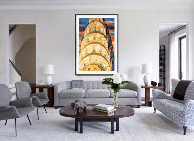 Mitchell Funk Chrysler Building Jewel Like Art Deco Gold Crown