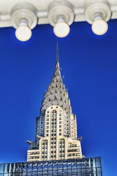 Mitchell Funk Chrysler Building Spire from Grand Central Station