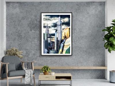 Mitchell Funk Chrysler Building Veiled in Silver and Grey