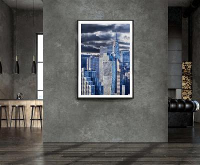 Mitchell Funk Chrysler Building in Bathed Sliver and Grey Light