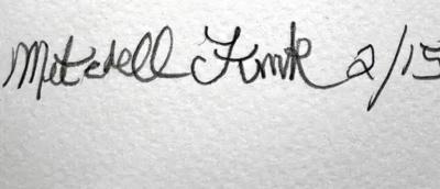 Mitchell Funk East Hampton Sky with Flock of Birds at Golden Sunset Abstract Photography