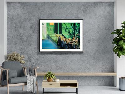 Mitchell Funk East Village Derelict Tramps Smoking and Drinking at Blue Green Wall