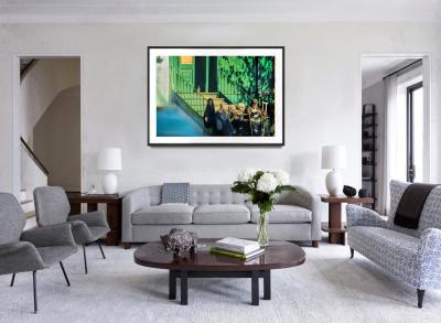 Mitchell Funk East Village Derelict Tramps Smoking and Drinking at Blue Green Wall