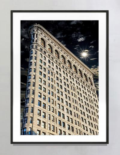 Mitchell Funk Flatiron Building with Dramatic Light Abstract Photography