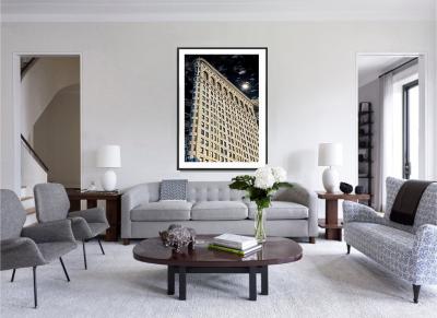 Mitchell Funk Flatiron Building with Dramatic Light Abstract Photography