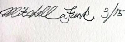 Mitchell Funk Flock of Golden Birds over Moody Manhattan Skyline at Dusk