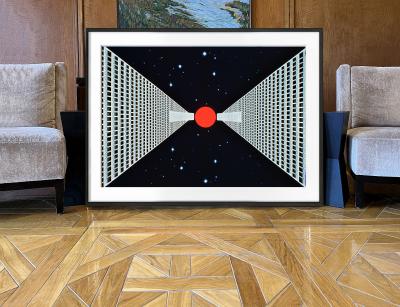 Mitchell Funk Futuristic Vision Sci Fi Outer Space Cosmos Celestial Abstraction