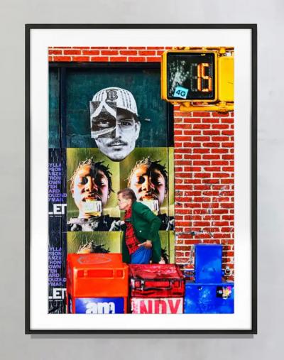 Mitchell Funk Gritty Street Photography with Geometric Billboards Manhattan Street Scene
