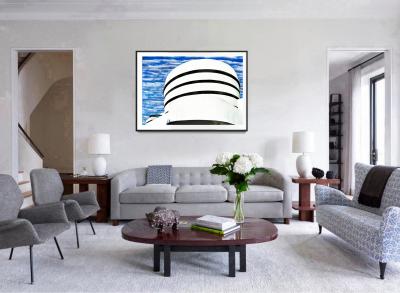 Mitchell Funk Guggenheim Museum Design Inspires Cloud Formation in New York City