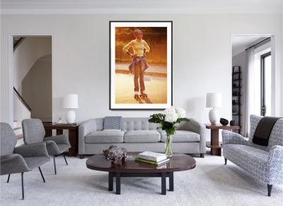 Mitchell Funk Hip Beautiful Black Female Roller Skates in Central Park Soaked in Golden Light