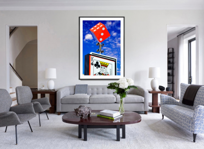 Mitchell Funk Las Vegas Gambling Dice Primary Colors 1976